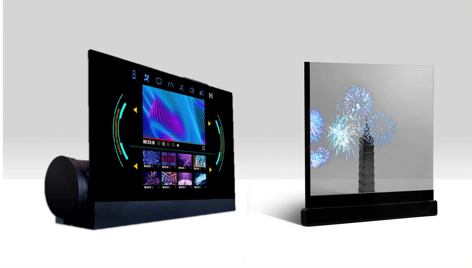 可卷式、折迭性、高透明